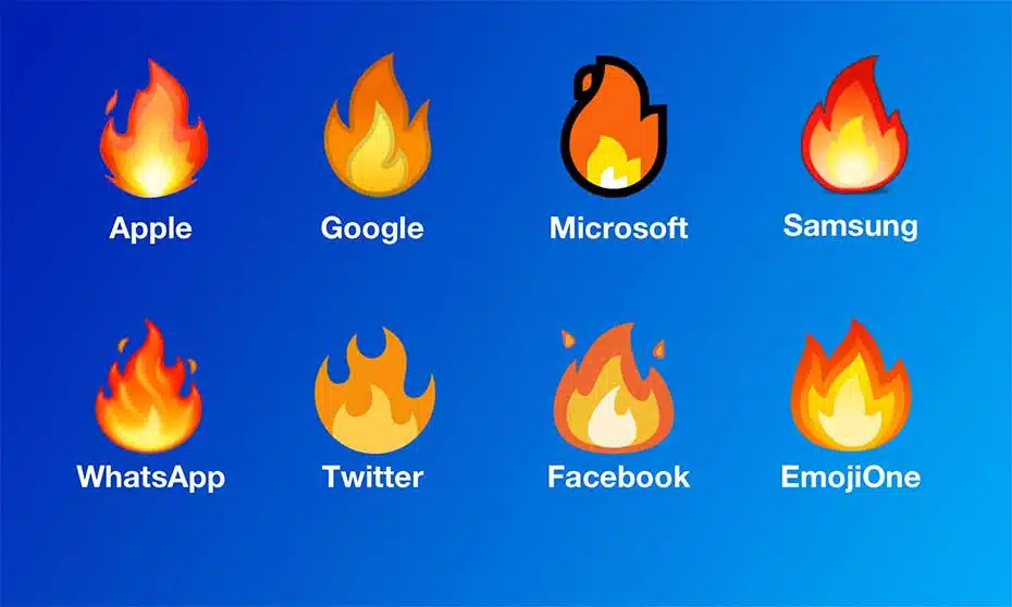 Fire Emojis On Common Platforms-What Does The Fire Emoji Mean?