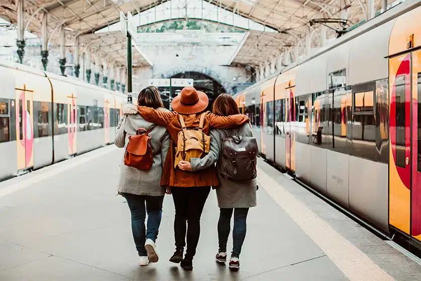 Friends At A Train Station-What Is Sober Tourism?