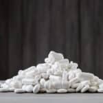A pile of assorted white pills- How To Identify Fake Xanax